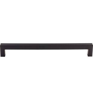 Top Knobs TK164BLK Appliance 12" Center to Center Zinc Alloy Square Appliance Pull in Flat Black