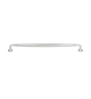 Top Knobs TK1056PC Grace 12" Center to Center Zinc Alloy Barrow Cabinet Pull in Polished Chrome