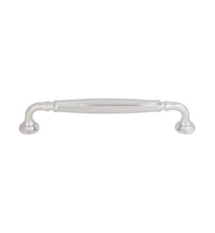 Top Knobs TK1053PC Grace 6 3/8" Center to Center Zinc Alloy Barrow Cabinet Pull in Polished Chrome