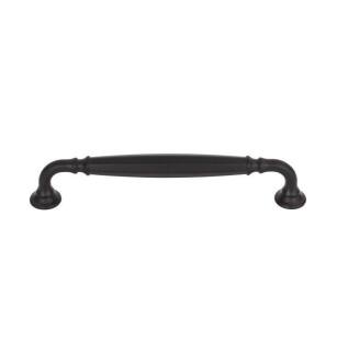 Top Knobs TK1053BLK Grace 6 3/8" Center to Center Zinc Alloy Barrow Cabinet Pull in Flat Black