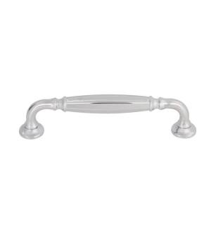 Top Knobs TK1052PC Grace 5 1/8" Center to Center Zinc Alloy Barrow Cabinet Pull in Polished Chrome