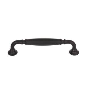 Top Knobs TK1052BLK Grace 5 1/8" Center to Center Zinc Alloy Barrow Cabinet Pull in Flat Black