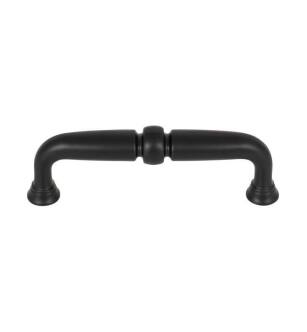 Top Knobs TK1021BLK Grace 3 3/4" Center to Center Zinc Alloy Henderson Cabinet Pull in Flat Black