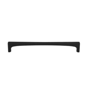 Top Knobs TK1015BLK Grace 7 5/8" Center to Center Zinc Alloy Riverside Cabinet Pull in Flat Black
