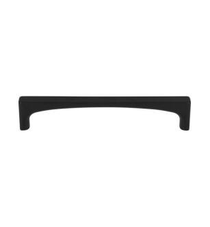 Top Knobs TK1013BLK Grace 5 1/8" Center to Center Zinc Alloy Riverside Cabinet Pull in Flat Black