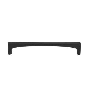 Top Knobs TK1014BLK Grace 6 3/8" Center to Center Zinc Alloy Riverside Cabinet Pull in Flat Black