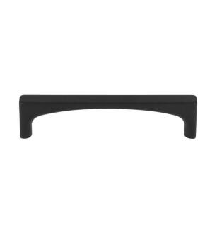 Top Knobs TK1012BLK Grace 3 3/4" Center to Center Zinc Alloy Riverside Cabinet Pull in Flat Black