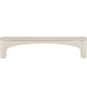 Top Knobs TK1012PN Grace 3 3/4" Center to Center Zinc Alloy Riverside Cabinet Pull in Polished Nickel