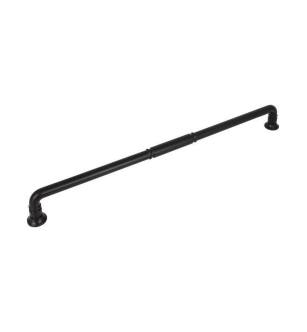 Top Knobs TK1009BLK Grace 18" Center to Center Zinc Alloy Kent Appliance Cabinet Pull in Flat Black