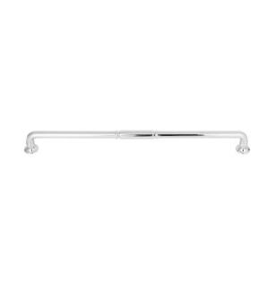 Top Knobs TK1007PC Grace 12" Center to Center Zinc Alloy Kent Cabinet Pull in Polished Chrome