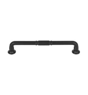 Top Knobs TK1004BLK Grace 6 3/8" Center to Center Zinc Alloy Kent Cabinet Pull in Flat Black