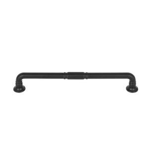 Top Knobs TK1005BLK Grace 7 5/8" Center to Center Zinc Alloy Kent Cabinet Pull in Flat Black