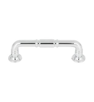 Top Knobs TK1002PC Grace 3 3/4" Center to Center Zinc Alloy Kent Cabinet Pull in Polished Chrome