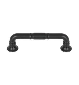 Top Knobs TK1002BLK Grace 3 3/4" Center to Center Zinc Alloy Kent Cabinet Pull in Flat Black