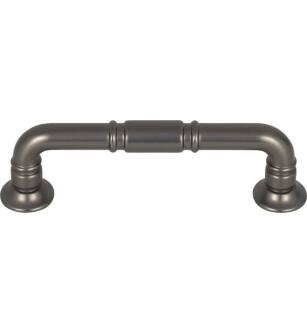 Top Knobs TK1002AG Grace 3 3/4" Center to Center Zinc Alloy Kent Cabinet Pull in Ash Gray