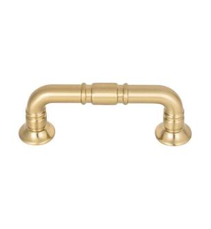Top Knobs TK1001HB Grace 3" Center to Center Zinc Alloy Kent Cabinet Pull in Honey Bronze