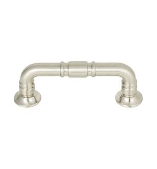 Top Knobs TK1001BSN Grace 3" Center to Center Zinc Alloy Kent Cabinet Pull in Brushed Satin Nickel