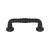 Top Knobs TK1001BLK Grace 3" Center to Center Zinc Alloy Kent Cabinet Pull in Flat Black