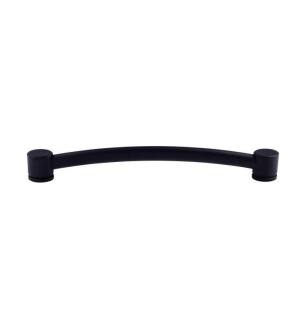 Top Knobs TK67BLK Appliance 12" Center to Center Zinc Alloy Oval Appliance Pull in Flat Black