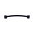 Top Knobs TK67BLK Appliance 12" Center to Center Zinc Alloy Oval Appliance Pull in Flat Black
