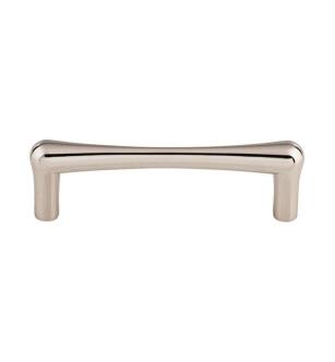 Top Knobs TK763PN Barrington 3 3/4" Center to Center Brookline Handle Cabinet Pull in Polished Nickel
