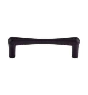Top Knobs TK763BLK Barrington 3 3/4" Center to Center Brookline Handle Cabinet Pull in Flat Black