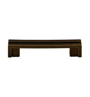 Top Knobs TK55GBZ Sanctuary 3 1/2" Center to Center Zinc Alloy Flat Rail Pull in German Bronze