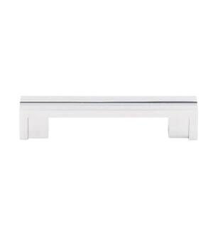 Top Knobs TK55PC Sanctuary 3 1/2" Center to Center Zinc Alloy Flat Rail Pull in Polished Chrome