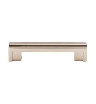 Top Knobs TK55PN Sanctuary 3 1/2" Center to Center Zinc Alloy Flat Rail Pull in Polished Nickel