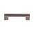 Top Knobs TK55PTA Sanctuary 3 1/2" Center to Center Zinc Alloy Flat Rail Pull in Pewter Antique