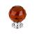 Top Knobs TK122PC Crystal 1 3/8" Brass Round Shaped Wine Crystal Cabinet Knob in Polished Chrome Base