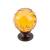 Top Knobs TK112ORB Crystal 1 3/8" Brass Round Shaped Amber Crystal Cabinet Knob in Oil Rubbed Bronze Base