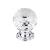 Top Knobs TK125BSN Crystal 1 1/8" Brass Round Shaped Clear Crystal Cabinet Knob in Brushed Satin Nickel Base