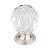 Top Knobs TK127BSN Crystal 1 1/8" Brass Round Shaped Clear Melon Crystal Cabinet Knob in Brushed Satin Nickel Base