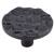 Top Knobs TK297CB Cobblestone 2" Brass Round Shaped Cabinet Knob in Coal Black