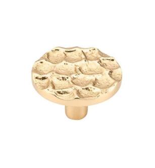 Top Knobs TK297BR Cobblestone 2" Brass Round Shaped Cabinet Knob in Brass