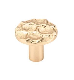 Top Knobs TK296BR Cobblestone 1 3/8" Brass Round Shaped Cabinet Knob in Brass