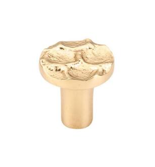 Top Knobs TK295BR Cobblestone 1 1/8" Brass Round Shaped Cabinet Knob in Brass
