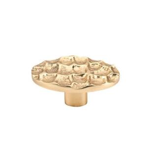 Top Knobs TK299BR Cobblestone 2 5/8" Brass Oval Shaped Cabinet Knob in Brass