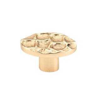 Top Knobs TK298BR Cobblestone 2" Brass Oval Shaped Cabinet Knob in Brass