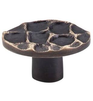 Top Knobs TK298BA Cobblestone 2" Brass Oval Shaped Cabinet Knob in Brass Antique