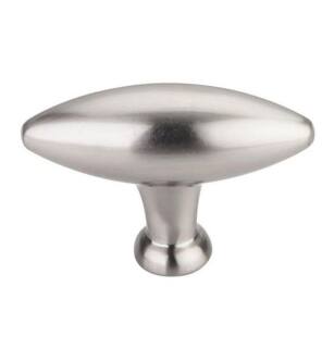 Top Knobs TK381BSN Chareau 2 3/8" Zinc Alloy T-Handle Shaped Shrewsbury Small Cabinet Knob in Brushed Satin Nickel