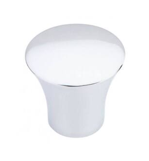 Top Knobs TK385PC Chareau 1 3/8" Zinc Alloy Cone Shaped Shrewsbury Cabinet Knob in Polished Chrome