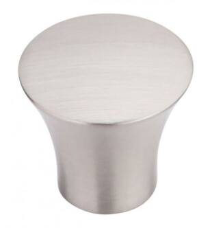 Top Knobs TK385BSN Chareau 1 3/8" Zinc Alloy Cone Shaped Shrewsbury Cabinet Knob in Brushed Satin Nickel