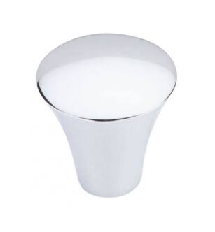 Top Knobs TK380PC Chareau 1 1/8" Zinc Alloy Cone Shaped Shrewsbury Cabinet Knob in Polished Chrome