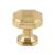 Top Knobs TK286HB Chareau 1 1/8" Zinc Alloy Geometric Shaped Emerald Cabinet Knob in Honey Bronze