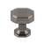 Top Knobs TK286AG Chareau 1 1/8" Zinc Alloy Geometric Shaped Emerald Cabinet Knob in Ash Gray