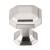 Top Knobs TK286BSN Chareau 1 1/8" Zinc Alloy Geometric Shaped Emerald Cabinet Knob in Brushed Satin Nickel