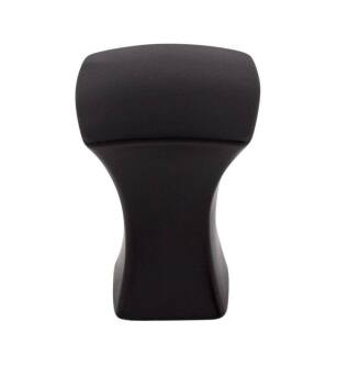 Top Knobs TK550BLK Mercer 3/4" Zinc Alloy Square Shaped Glacier Cabinet Knob in Flat Black