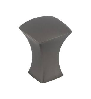 Top Knobs TK550AG Mercer 3/4" Zinc Alloy Square Shaped Glacier Cabinet Knob in Ash Gray
